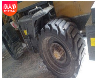 旧轮胎高花纹耐扎耐磨的实心轮胎 二手铲车实心轮胎批发销售图2
