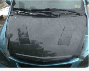适用三厢飞度Honda Fit 发动机盖 引擎盖 前机盖 大灯灯眉CF FRP图2