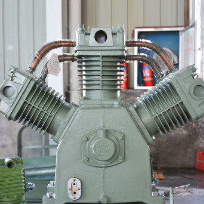 开山银潮牌矿山活塞空压机头W1.8/2.8/3/3.5/5机头总成3.2/7泵头图2