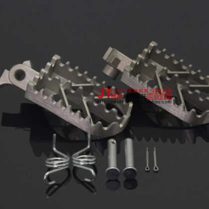 越野摩托车改装脚踏 CQR 华洋 波速尔 改装不锈钢脚蹬 前脚蹬图2