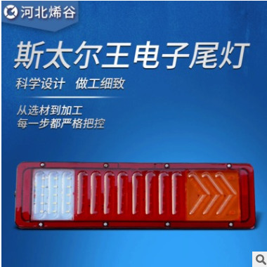 斯太尔王6D透镜款电子尾灯 汽车电子尾灯批发图2