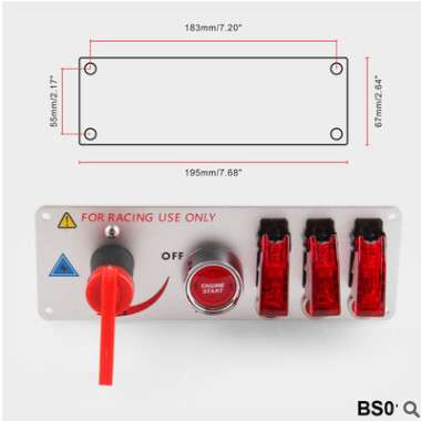 跨境热销汽车赛车点火开关改装仪表开关配件启动开关赛车断电开关图3