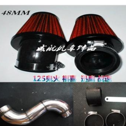 125空气滤清器喜6蘑菇头鬼火踏板车改装配件空滤器图2