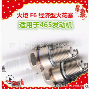 火炬F6火花塞五菱之光长安之星通用大头465发动机汽车通用大头图3