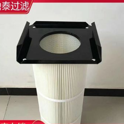 厂家自销法兰式除尘滤 聚酯纤维无纺布滤芯 上装式工业粉尘滤筒图2