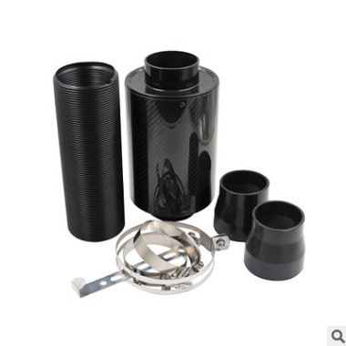 外贸热销 汽车进气改装碳纤维风箱进气空气滤芯器通用款 工厂直销图2