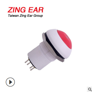 圆形按钮4脚开关PBS-12B Series 灯具控制开关 按制无锁开关图2