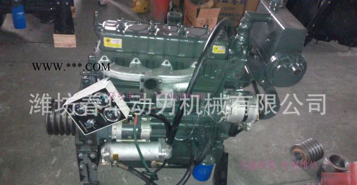 46KW船用柴油机 潍柴系列ZH4105C 皮带轮卡飞轮 带挂桨机用图2