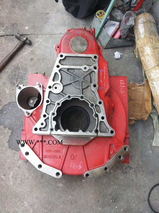 飞轮壳总成 三一搅拌车配上海日野P11C-UH发动机配件图4