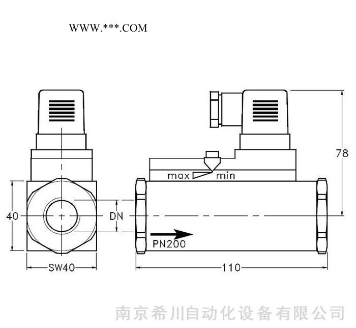 专业提供MR1KV系列进口高精度活塞式流量开关 机械式水流开关 活塞式流量开关 MR1KV图2