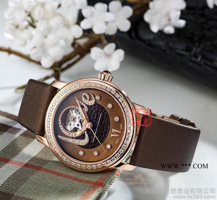 机械女表 LOVE系列爱心女士 表 精致镶钻陀飞轮女士腕表图2