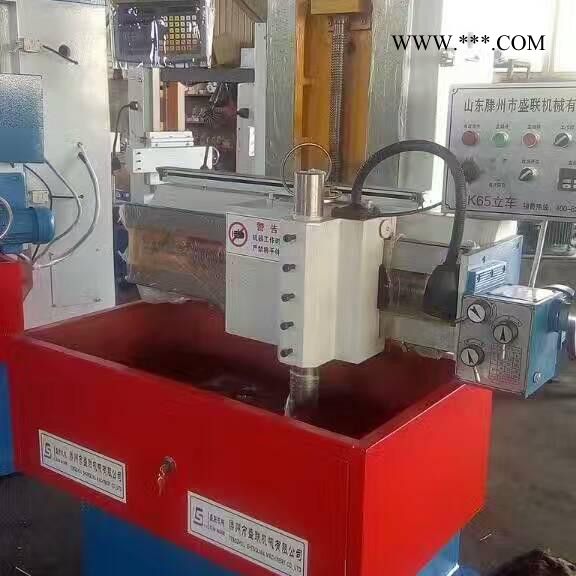 滕州盛丰飞轮盘切削立车，K65数显小立车，小刀架石墨立车图5
