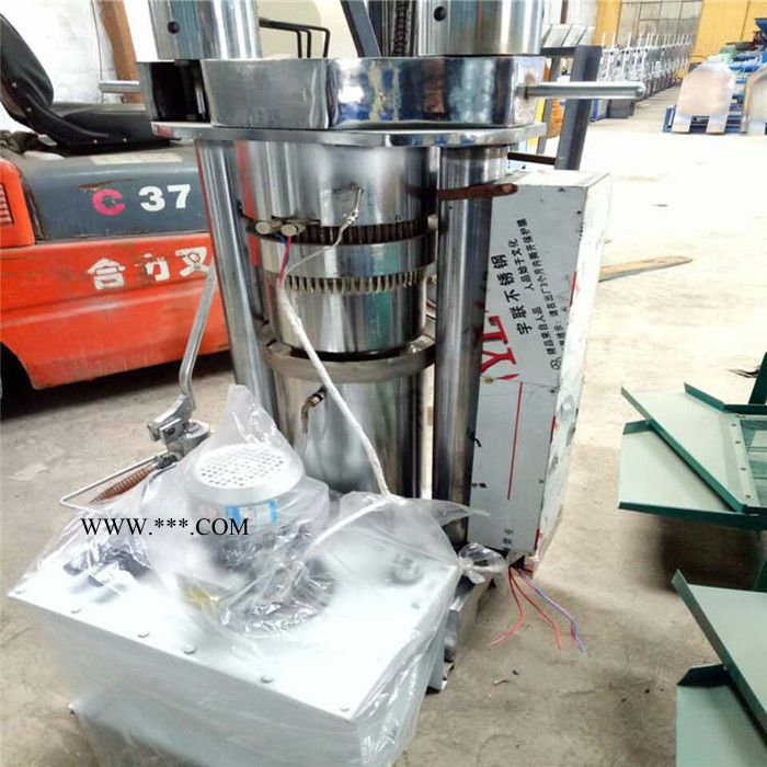 富德260小型商用移动式液压榨油机大豆压油机立式液压香油机大型液压榨油机新型连杆泵液压香油机图2