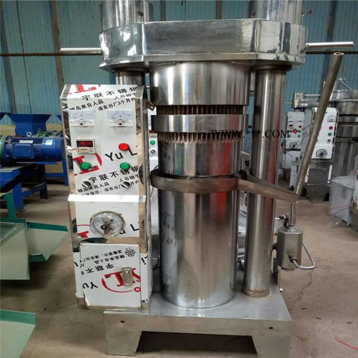 富德260小型商用移动式液压榨油机大豆压油机立式液压香油机大型液压榨油机新型连杆泵液压香油机图3