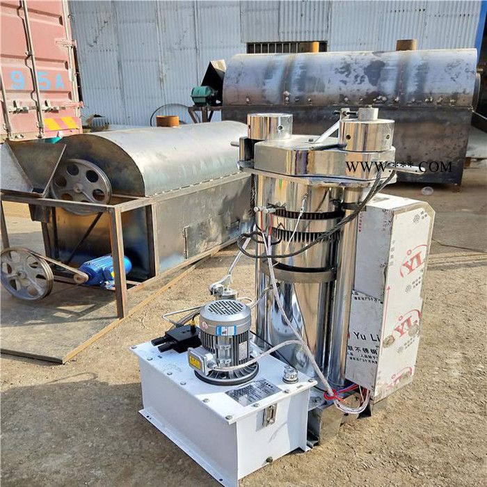 富德260小型商用移动式液压榨油机大豆压油机立式液压香油机大型液压榨油机新型连杆泵液压香油机图5