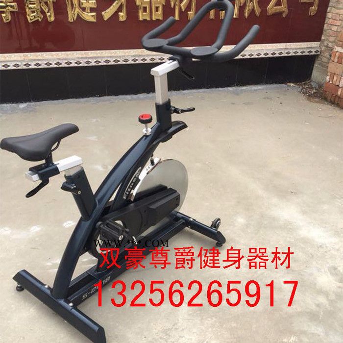 双豪尊爵SH-2018健身房有氧运行器材史帝飞动感单车电镀精钢大飞轮双豪尊爵健身器材 健身房动感单车图2