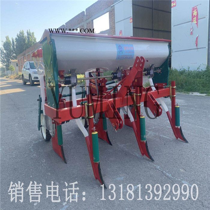 0 新款玉米播种机悬浮式六连杆 四轮拖拉机带 玉米播种机 种玉米机械 玉米播撒机 玉米撒播机施肥播种一体机图7