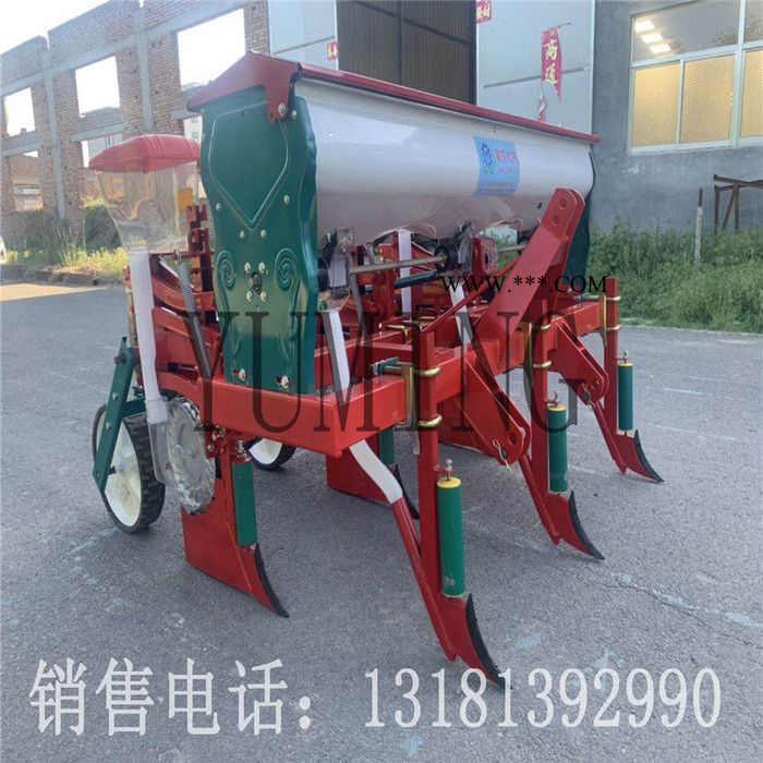 0 新款玉米播种机悬浮式六连杆 四轮拖拉机带 玉米播种机 种玉米机械 玉米播撒机 玉米撒播机施肥播种一体机图3
