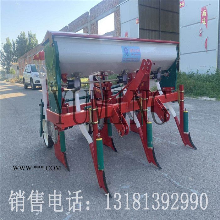 新款玉米播种机悬浮式六连杆玉米播种机 种玉米机械 玉米播撒机 玉米种植机撒播机施肥播种 2图3