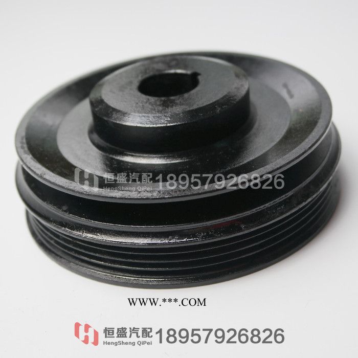 五菱之光6371 6376 465 曲轴皮带轮 曲轴皮带盘 内单槽+外多槽图2