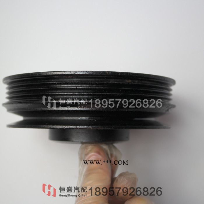 五菱之光6371 6376 465 曲轴皮带轮 曲轴皮带盘 内单槽+外多槽图3