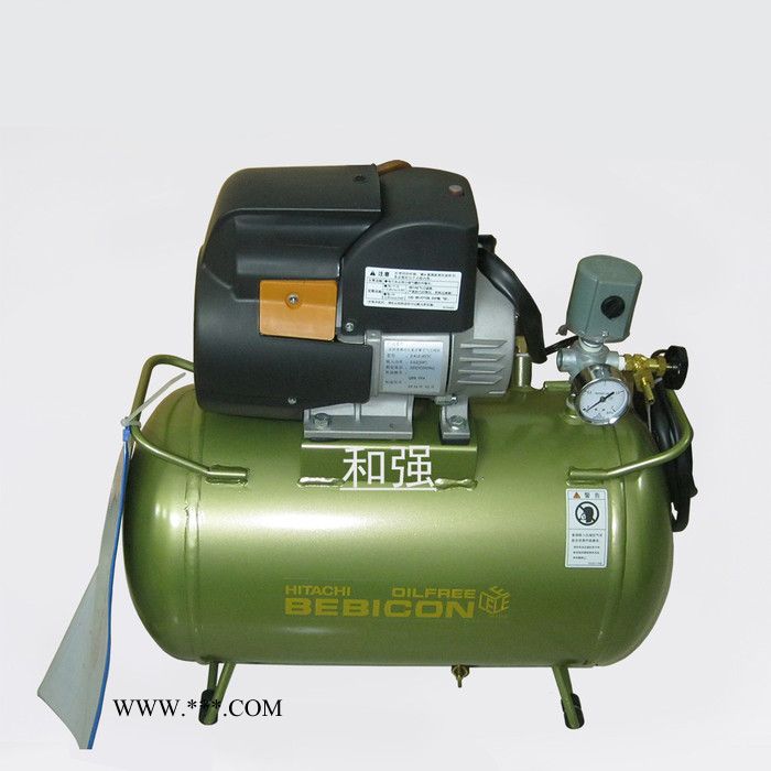 日立无油活塞式空压机 0.75LE-8S5C 开放式电动机 东莞代理商大量现货供应 排气量85L/min 0.75KW图2