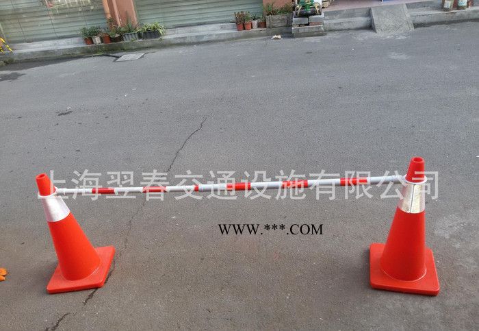 PVC伸缩连接杆 路锥警示连杆 路路障连杆 警示杆 橡胶路锥连接杆图2