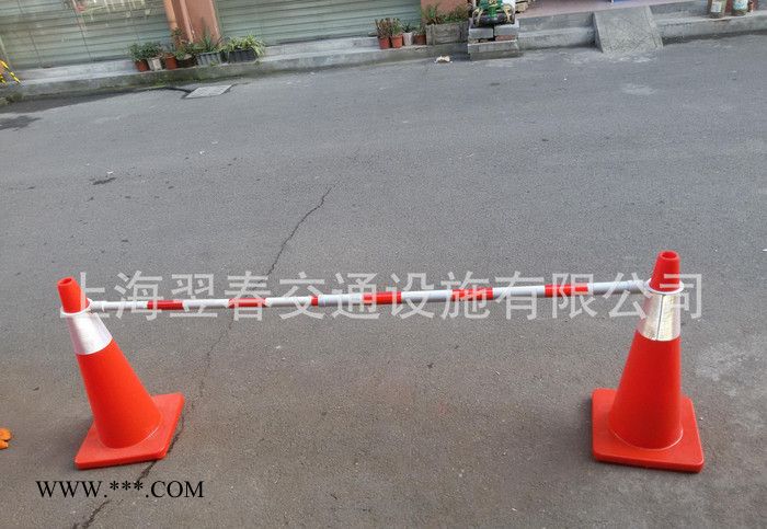 PVC伸缩连接杆 路锥警示连杆 路路障连杆 警示杆 橡胶路锥连接杆图3