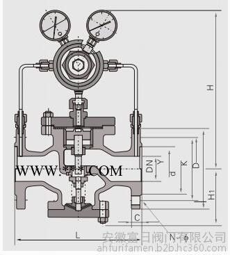 安徽富日阀门 YK43X/F/Y型先导活塞式气体减压阀 安徽阀门图5