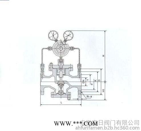 安徽富日阀门 YK43X/F/Y型先导活塞式气体减压阀 安徽阀门图4