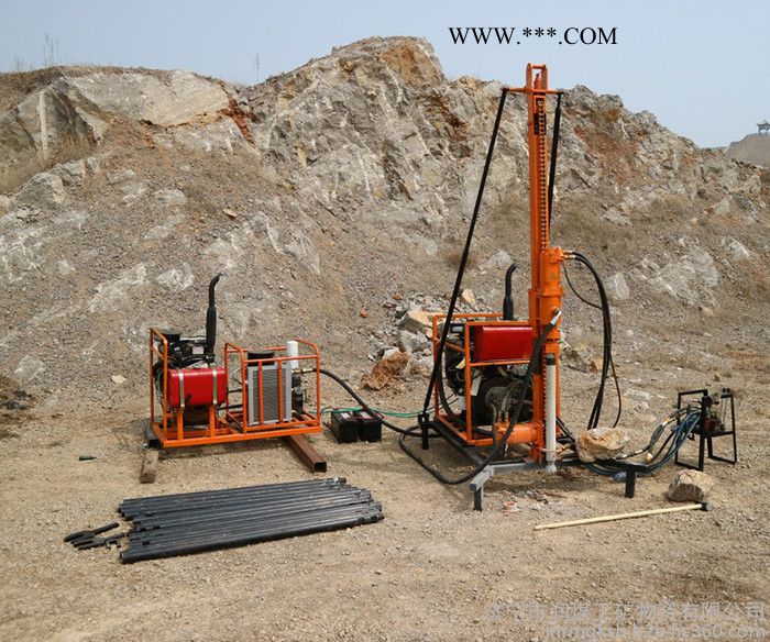 润煤山地钻机配套活塞空压机    柴油动力山地钻机图4