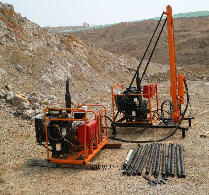 润煤山地钻机配套活塞空压机    柴油动力山地钻机图5