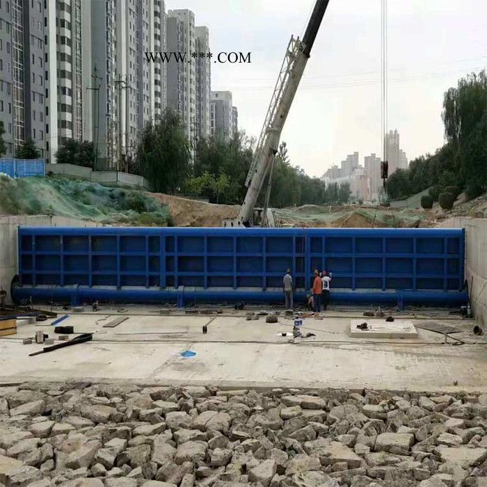 河北禹鼎钢坝 钢坝闸门液压翻板闸门液压钢坝闸门活塞闸门微梯形双闸槽闸门制造厂家图4