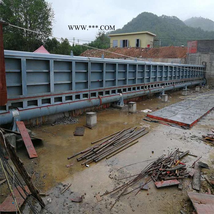 河北禹鼎钢坝 钢坝闸门液压翻板闸门液压钢坝闸门活塞闸门微梯形双闸槽闸门制造厂家图7