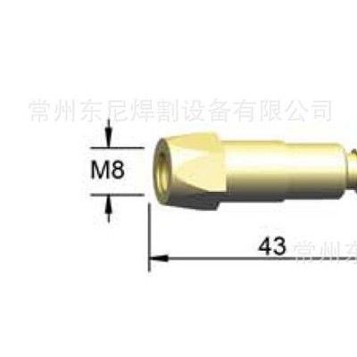 厂价高质量MB40KD气保焊配件连杆前接头导电嘴座黄铜