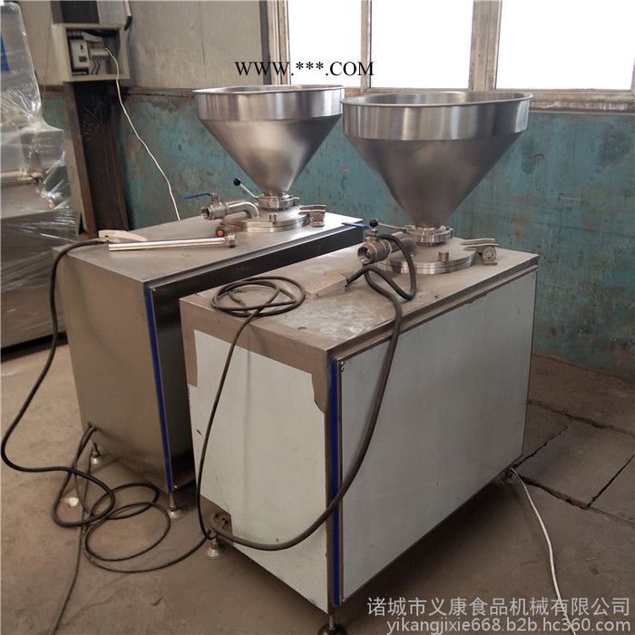 义康YA-50型哈尔滨红肠灌肠机 猪肉肠灌肠机 立式真空灌肠机 活塞式香肠灌装机图3