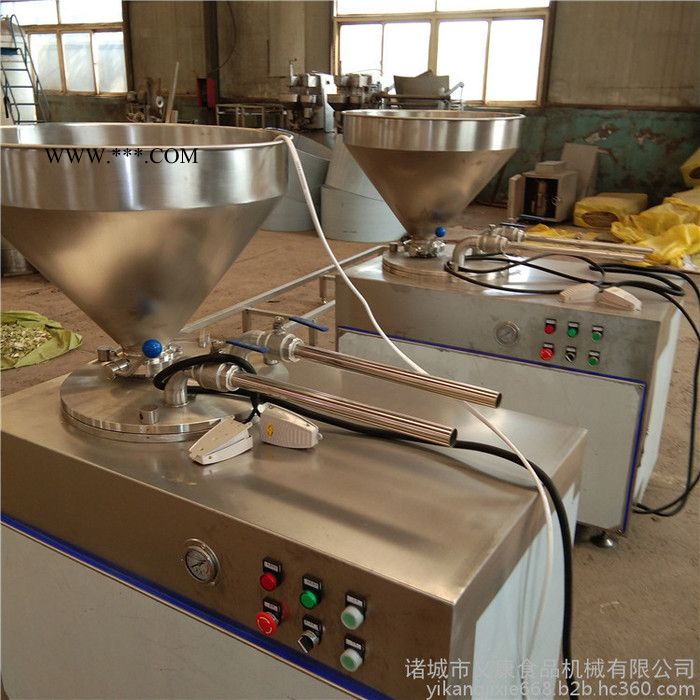 义康YA-50型哈尔滨红肠灌肠机 猪肉肠灌肠机 立式真空灌肠机 活塞式香肠灌装机图5
