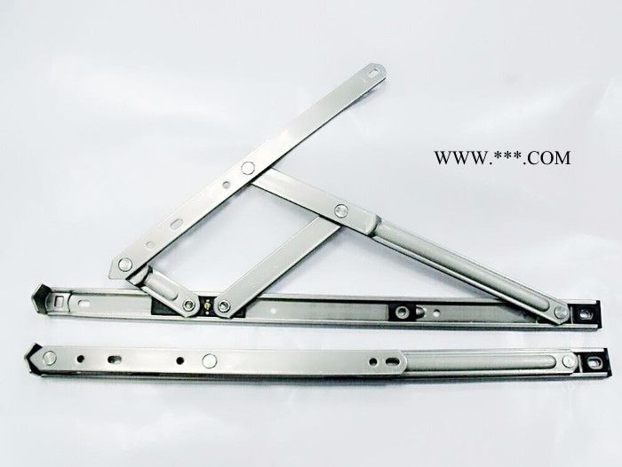10寸 四连杆 滑撑 窗撑 平开铰链 铝合金窗五金配件 不锈钢202窗撑 22槽窗撑 双支点窗撑架 **图4