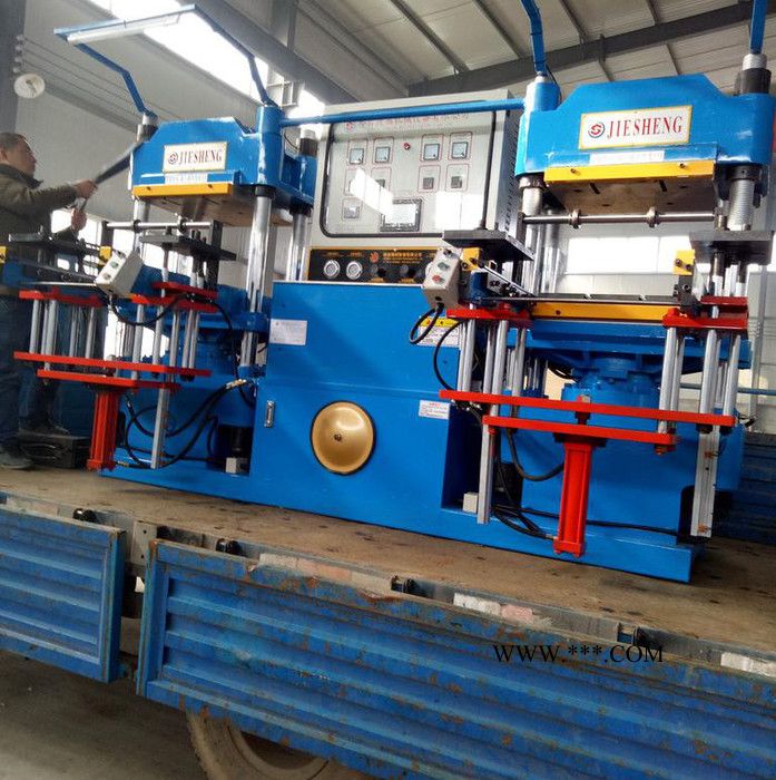 安徽双联平板硫化机 硅橡胶按键双联平板硫化机 环保橡胶脚垫硫化机 气门油封硫化机 全自动捷盛硫化机生产厂家图6