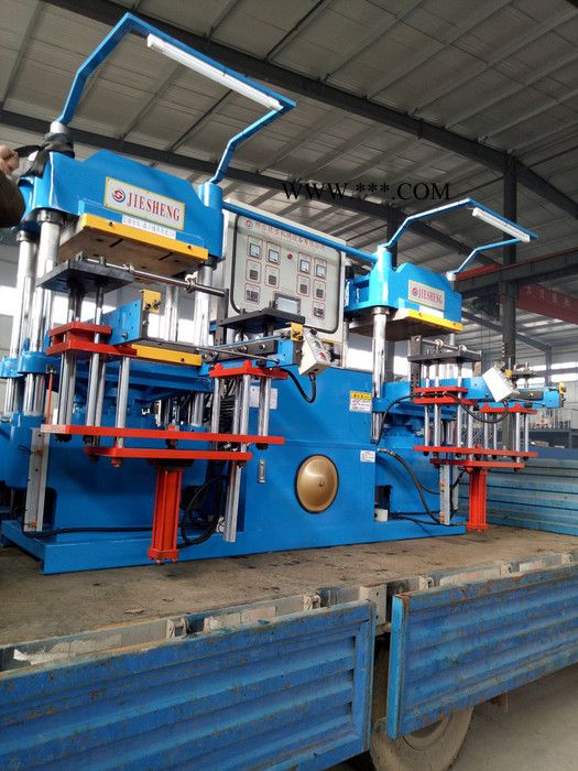 安徽双联平板硫化机 硅橡胶按键双联平板硫化机 环保橡胶脚垫硫化机 气门油封硫化机 全自动捷盛硫化机生产厂家图2