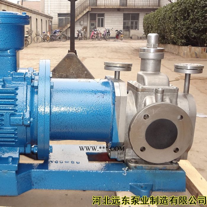 不锈钢泡沫原液输送泵的YCB1.0/0.6齿轮泵配0.75kw-4电机油泵图3