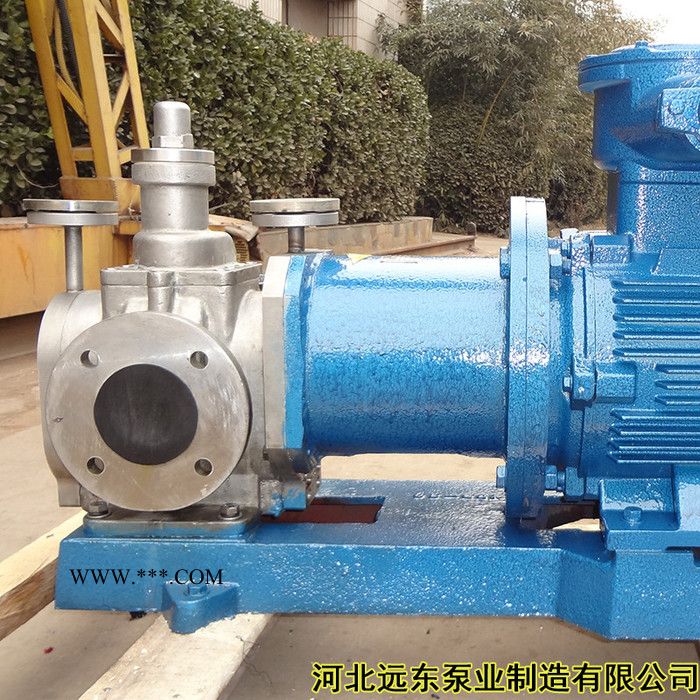 不锈钢泡沫原液输送泵的YCB1.0/0.6齿轮泵配0.75kw-4电机油泵图2