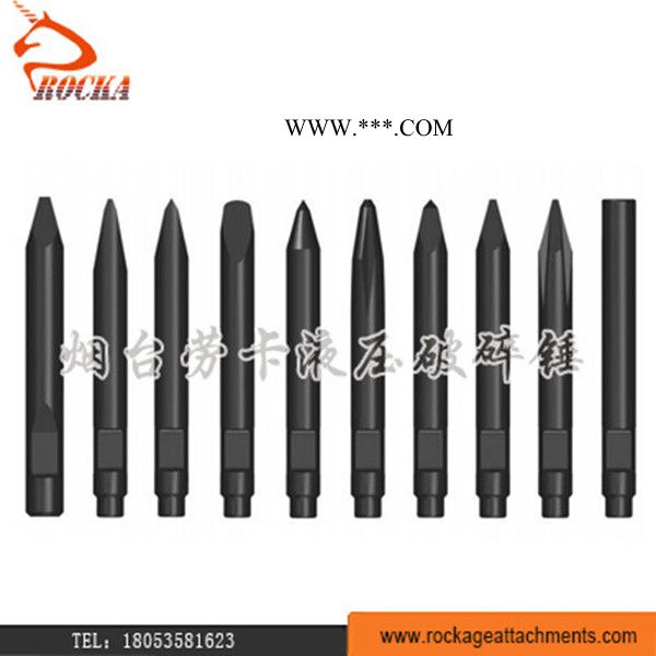 烟台劳卡液压破碎锤挖机配件上中下缸体 钎杆 炮头活塞油管图2