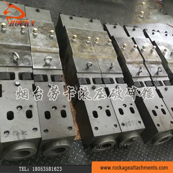 烟台劳卡液压破碎锤挖机配件上中下缸体 钎杆 炮头活塞油管图4