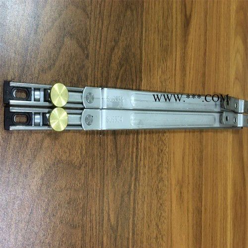 联诺五金直销金刚网纱窗配件、断桥铝门窗配件-风撑二连杆图2