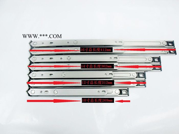 厂家批发12寸 四连杆滑撑窗撑 平开铰链 铝合金窗五金配件 不锈钢304窗撑 22槽窗撑 窗撑铰链图2