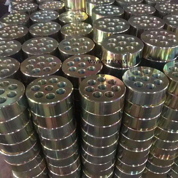 【广硕】 预应力锚具工作锚工具锚锚环夹片锚垫板张拉锚具张拉机油泵千斤顶图2