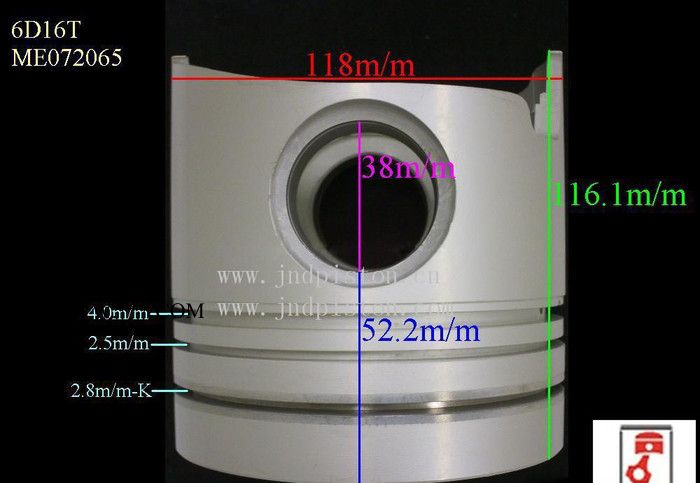 直销 特价** 保用一年 三菱活塞 6D16 ME072570 汽车活塞图2