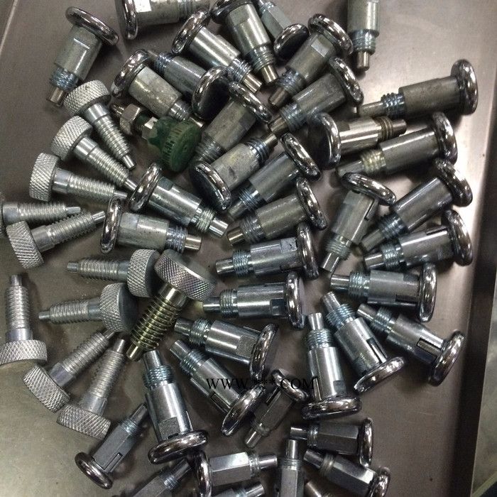 碳钢镀锌镀镍细牙拉销  不锈钢SS304/316/316L英/美制细牙弹簧销/拉销/定位销/分度销 都有生产 细牙定位销图8