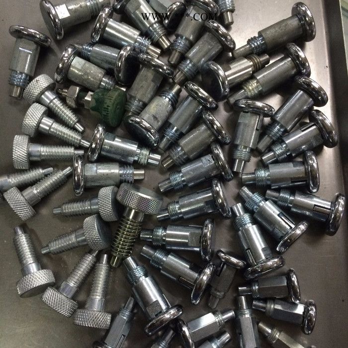 碳钢镀锌镀镍细牙拉销  不锈钢SS304/316/316L英/美制细牙弹簧销/拉销/定位销/分度销 都有生产 细牙定位销图4